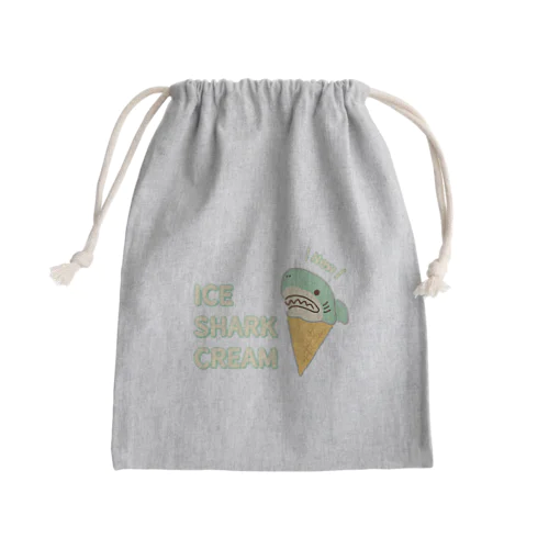 アイスクリームなサメ Mini Drawstring Bag