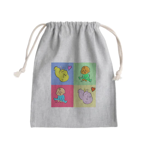 ぽっぷべいびーず Mini Drawstring Bag