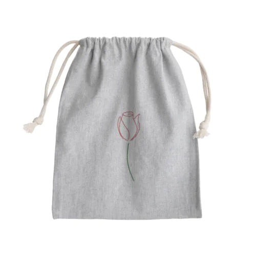 1輪のバラ Mini Drawstring Bag