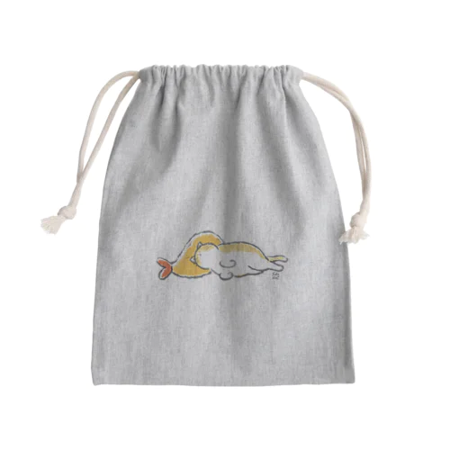 ピスピスゆーて寝るネコ【茶白】 Mini Drawstring Bag