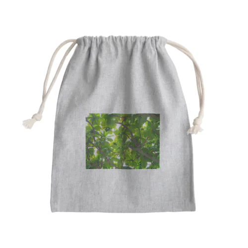 ボタニカル柄 Mini Drawstring Bag