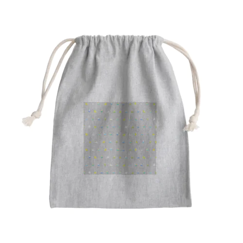 ちみまめセキセイインコちゃん【まめるりはことり】 Mini Drawstring Bag