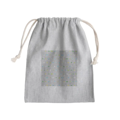 ちみまめマメルリハちゃん【まめるりはことり】 Mini Drawstring Bag