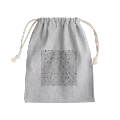 ちみまめ文鳥ちゃん【まめるりはことり】 Mini Drawstring Bag