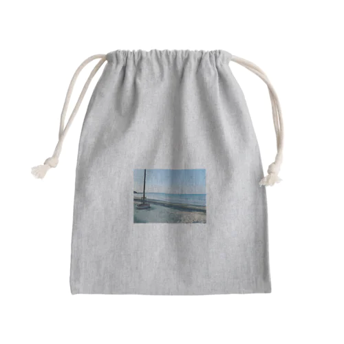 海岸のひととき Mini Drawstring Bag