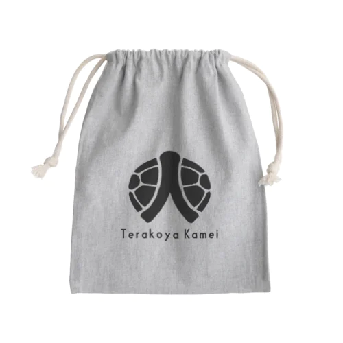 BLACK Mini Drawstring Bag