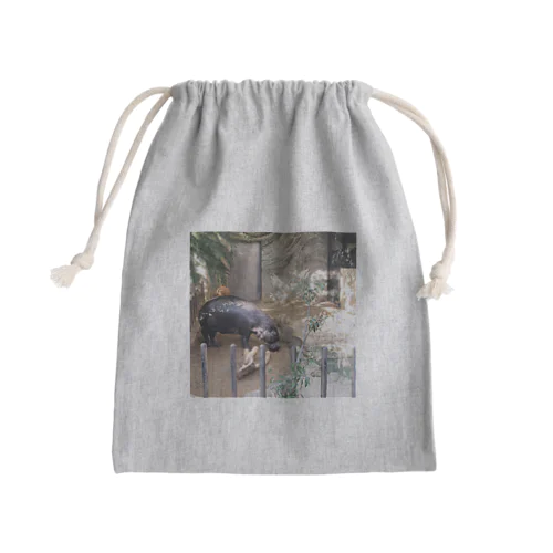 春先のコビトカバ Mini Drawstring Bag