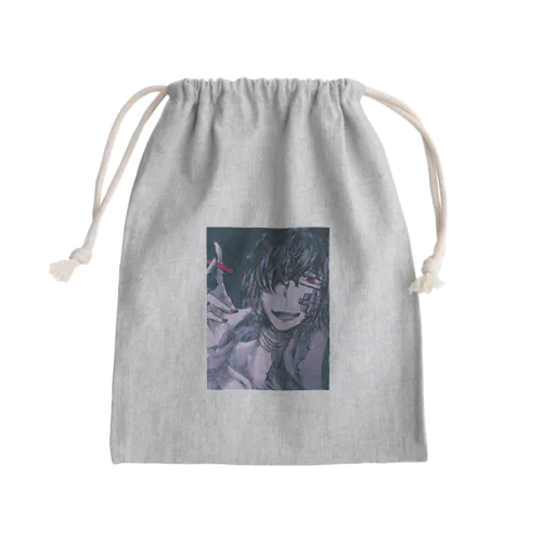 点滴ツインテお兄ちゃんver.2 Mini Drawstring Bag