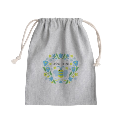 Honey Bee -BL- Mini Drawstring Bag