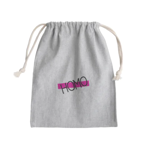 HOMO ブランドロゴ Mini Drawstring Bag