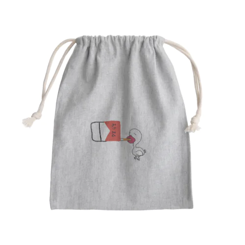 鳥 Mini Drawstring Bag