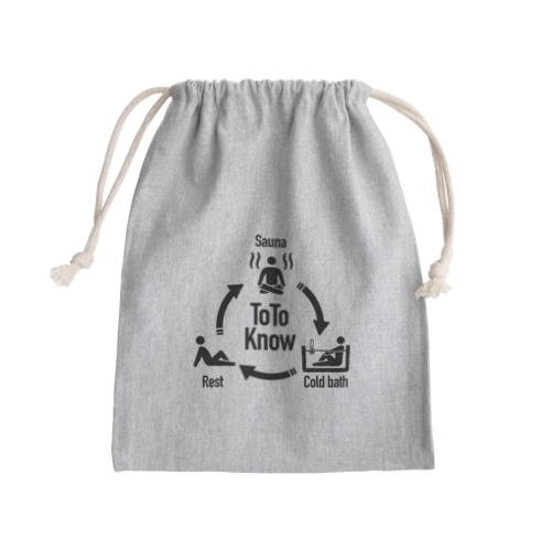 整う(シンプルver.) Mini Drawstring Bag