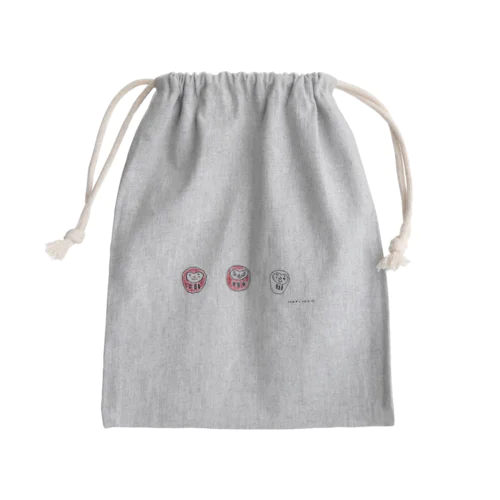 だるまさん Mini Drawstring Bag