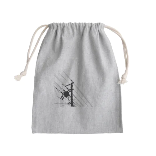 電柱 Mini Drawstring Bag