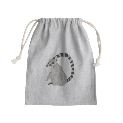 ワオキツネザルだぞっ💕 Mini Drawstring Bag