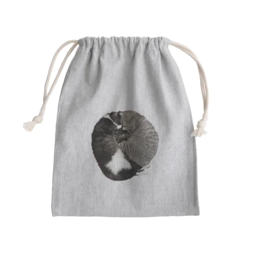 ねこの輪 Mini Drawstring Bag