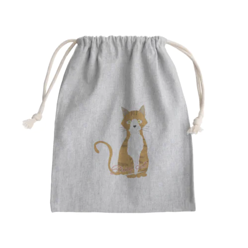 野良猫ちゃん Mini Drawstring Bag