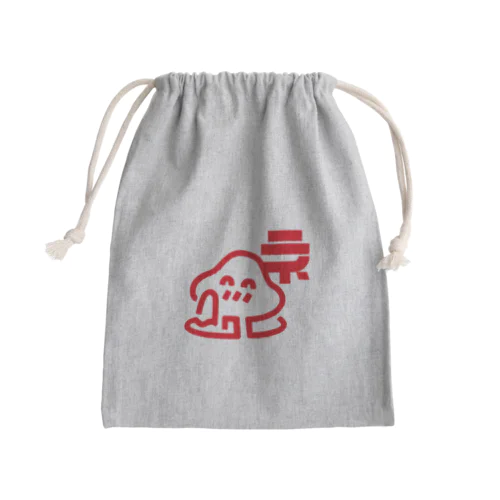 ネビュラの湯　きんちゃく（赤 Mini Drawstring Bag