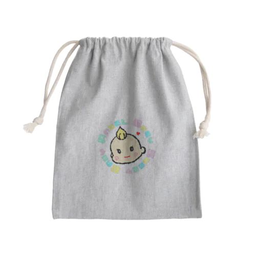 天使な赤ちゃん Mini Drawstring Bag
