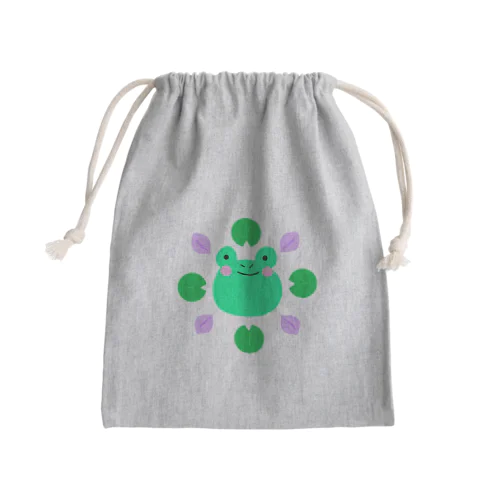 かえるちゃんあざやか Mini Drawstring Bag