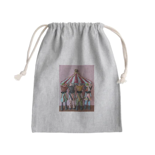 サーカスごっこ(後ろ向き) Mini Drawstring Bag