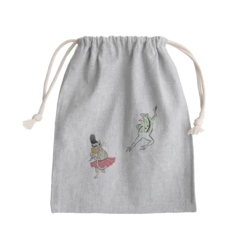 鳥獣戯画バレエ【ドンキホーテ】 Mini Drawstring Bag