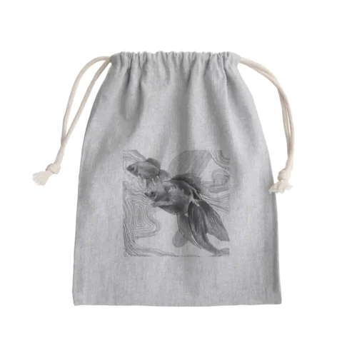 金魚さん Mini Drawstring Bag