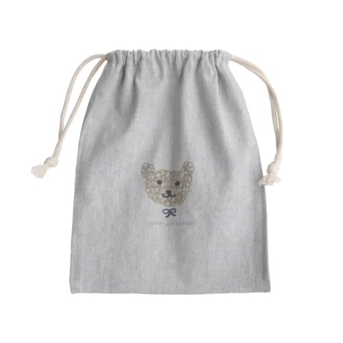 ふんわりくまちゃん Mini Drawstring Bag