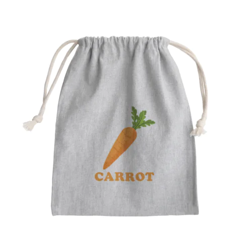 CARROT-ニンジン- Mini Drawstring Bag