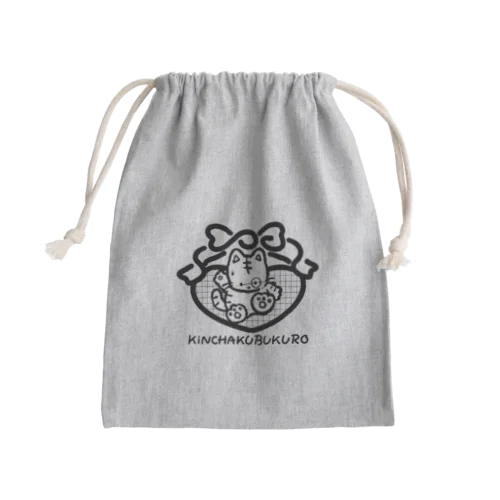 ビビりねこ Mini Drawstring Bag