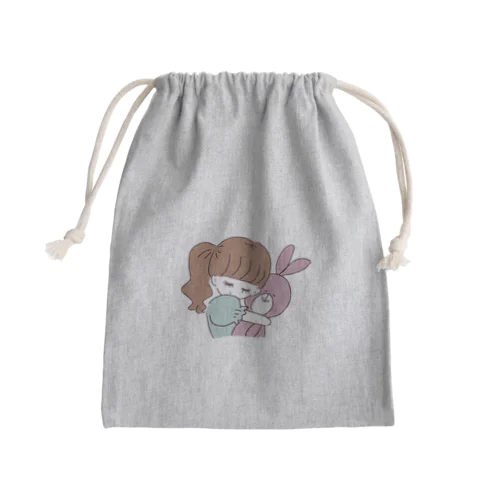 ハグちゃん Mini Drawstring Bag