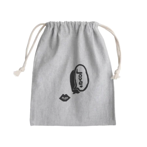 LOVE♥ Mini Drawstring Bag