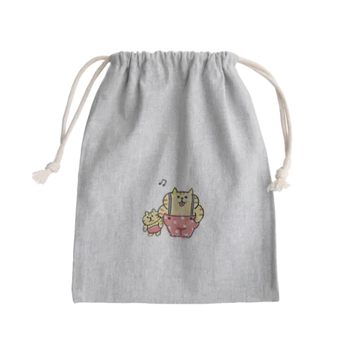 ごろごろにゃんすけ〈ベイビー〉 Mini Drawstring Bag