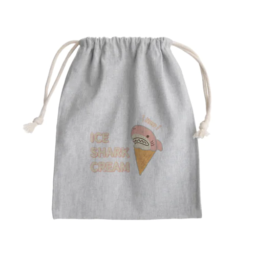 アイスクリームなサメさくら Mini Drawstring Bag