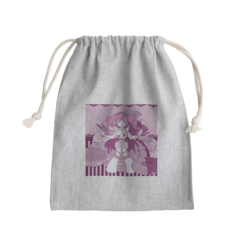 ドーナツおんな Mini Drawstring Bag