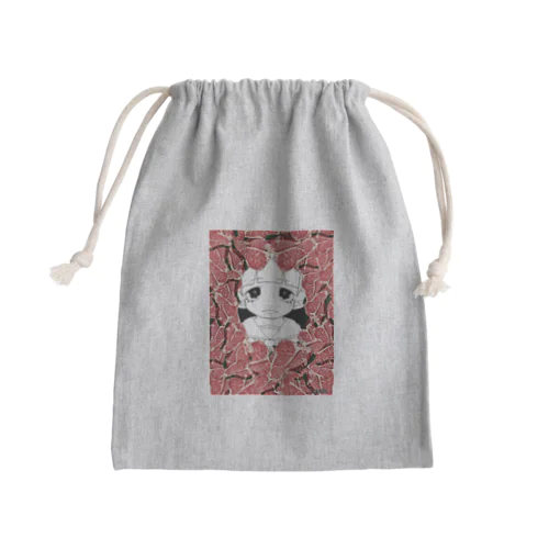 おにく柄 Mini Drawstring Bag