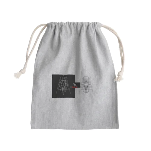 rock白・黒 Mini Drawstring Bag