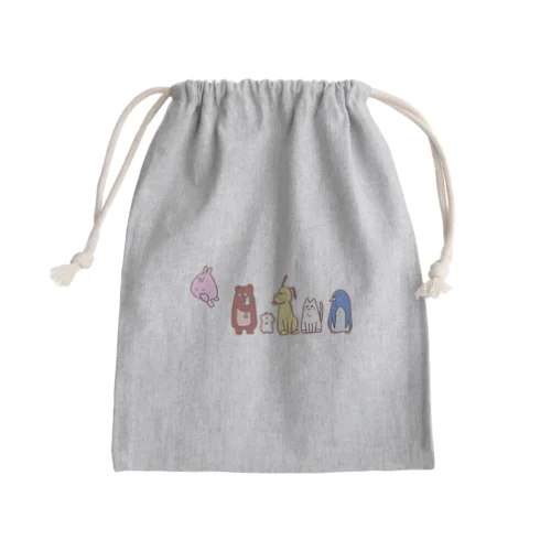 ぽにまるアニマル Mini Drawstring Bag