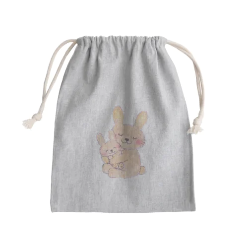 そばにいてくれるうさぎ Mini Drawstring Bag