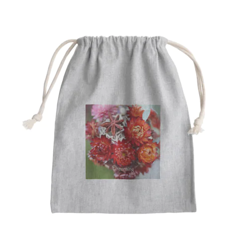 ドライフラワー Mini Drawstring Bag