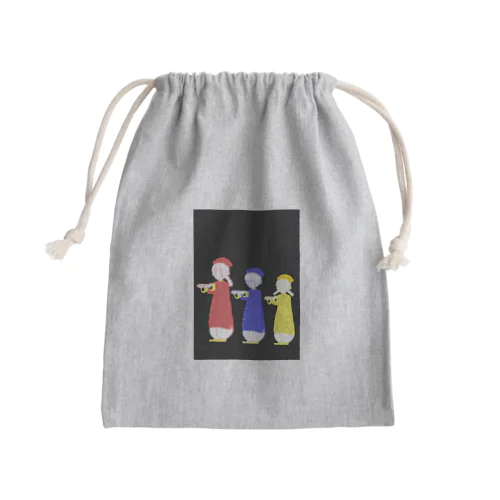 キョンシーの行進 Mini Drawstring Bag