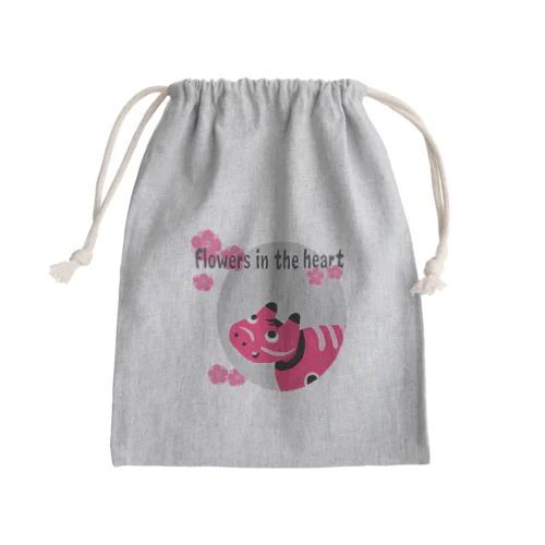 心に花を Mini Drawstring Bag