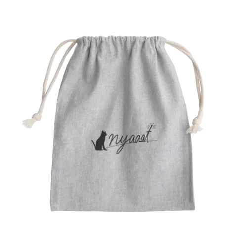 nyaaat公式ネコアイテム Mini Drawstring Bag