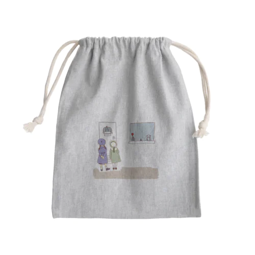 カフェの閉店 Mini Drawstring Bag