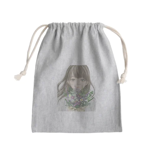 花束に気持ちを込めて Mini Drawstring Bag