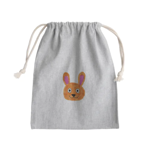 みみのながいウサギさん Mini Drawstring Bag