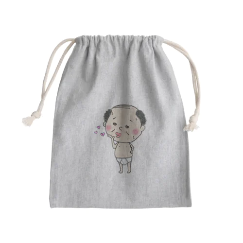 おじさんキッス♥ Mini Drawstring Bag