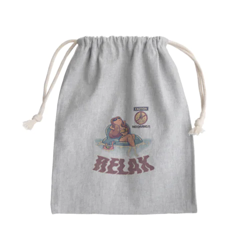 "RELAX" Mini Drawstring Bag