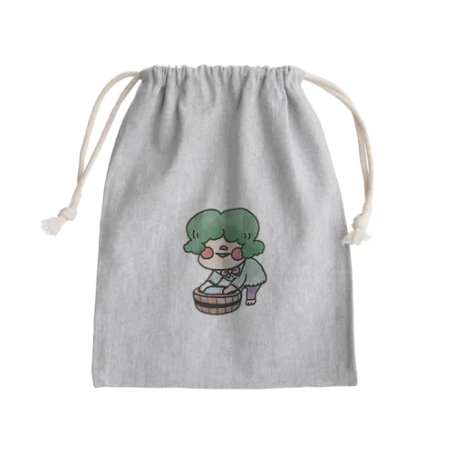 こめとぎくん Mini Drawstring Bag