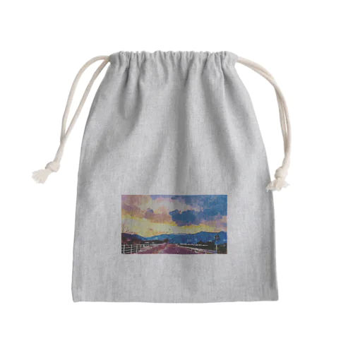 夕焼けの帰り道 Mini Drawstring Bag